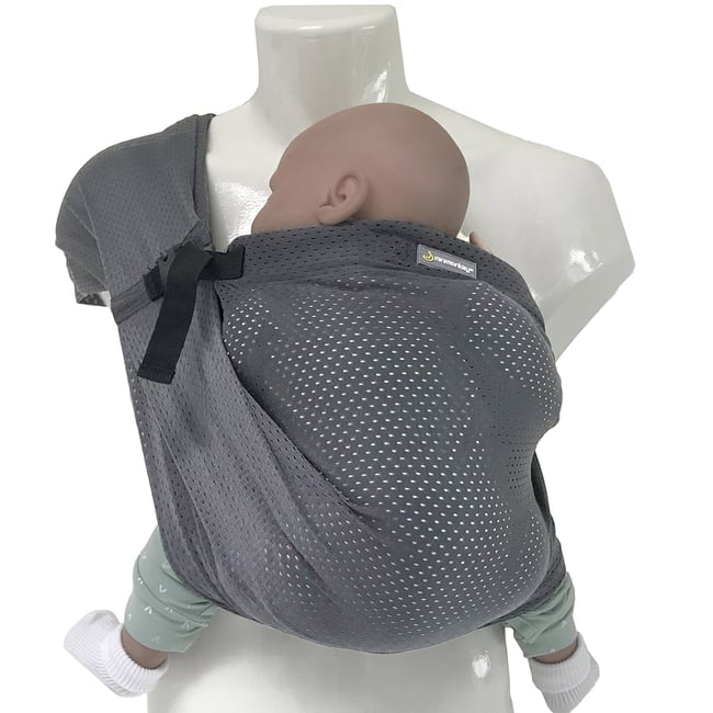 Porte bébé Mini Sling gris <span itemprop=