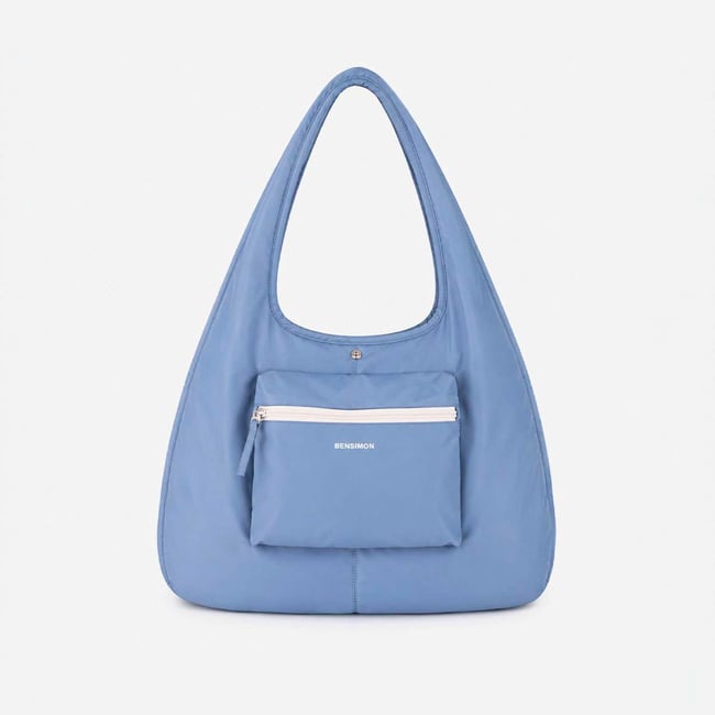 Sac hobo shopping en nylon recyclé NIBELLOU - BENSIMON