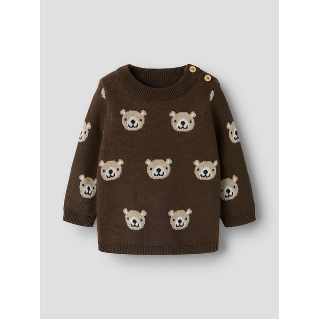 Pull En Maille marron - chocolate brown1 <span itemprop=