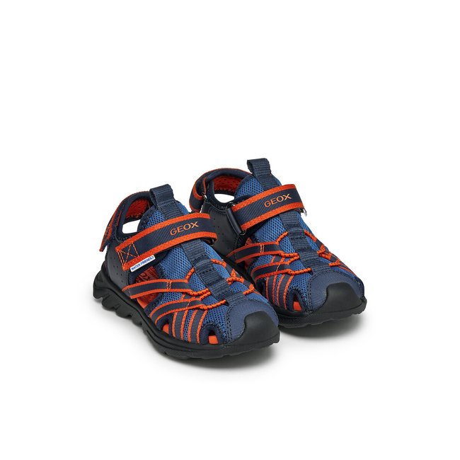 Sandalias cerradas Airadyum, aptas para el agua azul oscuro/rojo <span itemprop=