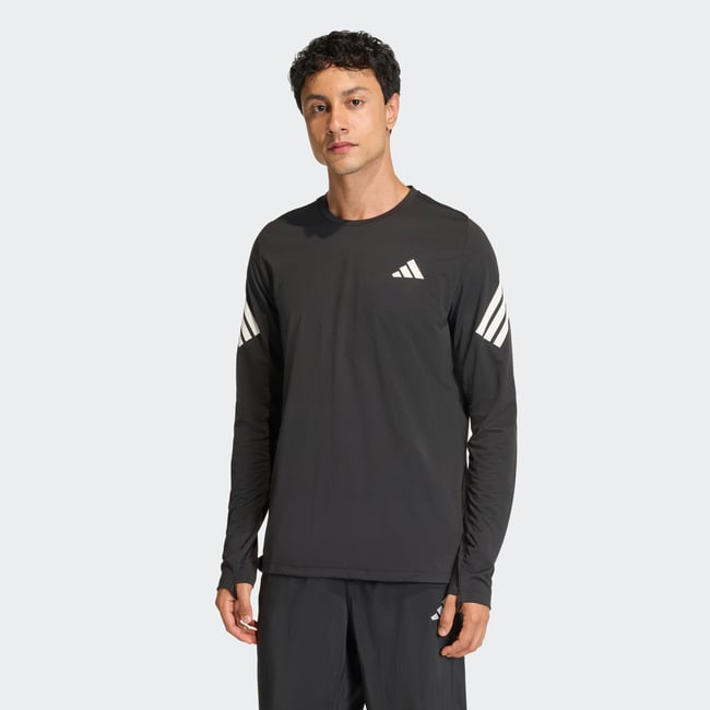 T-Shirt De Running Manches Longues Adi365 Iconic/// black <span itemprop=