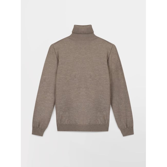 Pull fabriqué en France BASILE beige chine <span itemprop=