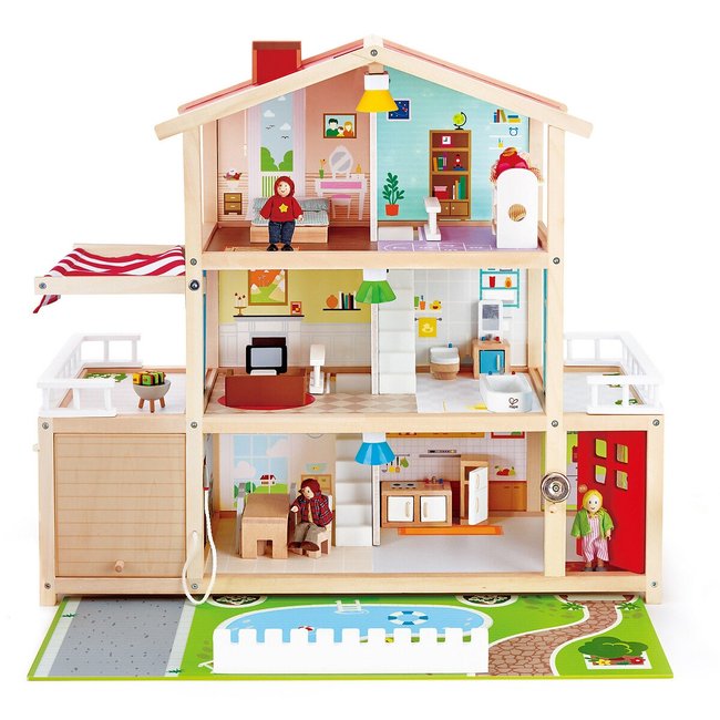 Villa de famille des poupées multicolore <span itemprop=