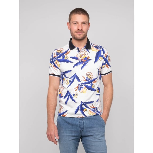 Polo Manches Courtes Coton Motifs Pewa v002232 <span itemprop=