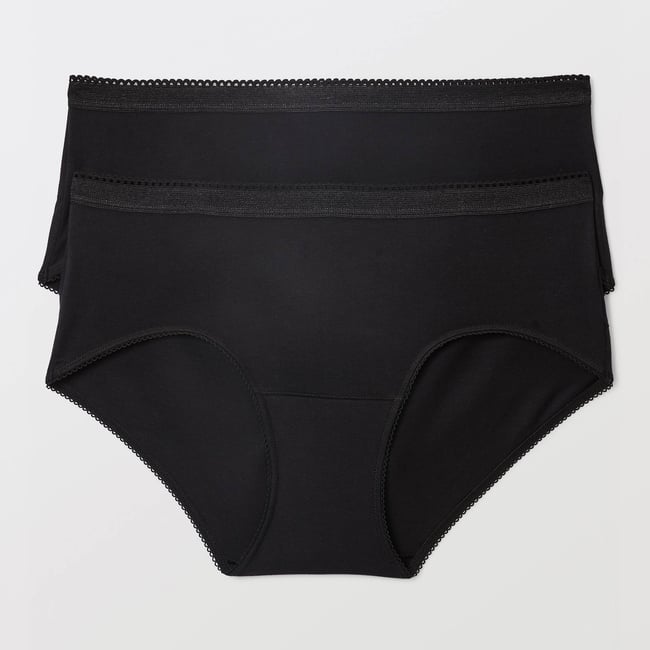 Lot de 2 culottes midi en coton - MONOPRIX
