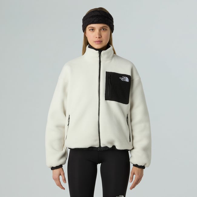 Yumiori Reversible Fleece Jacket, white/black, THE NORTH FACE