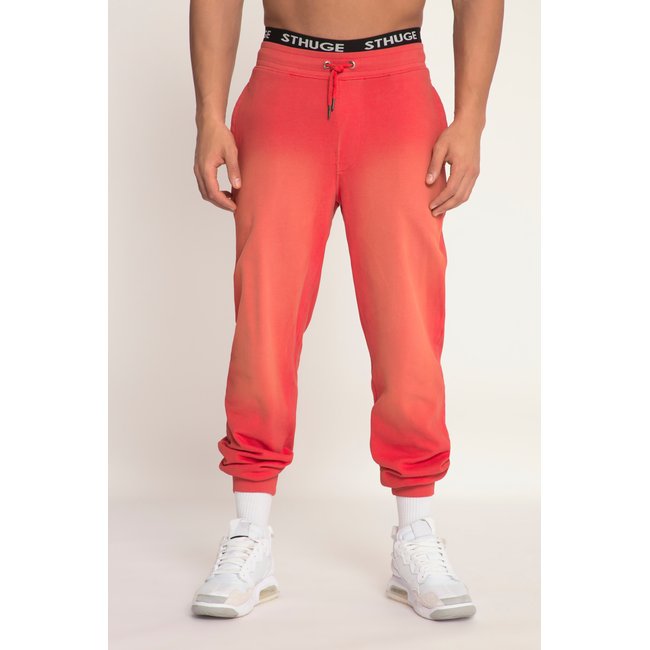 Pantalon de jogging, look vintage rouge pavot <span itemprop=