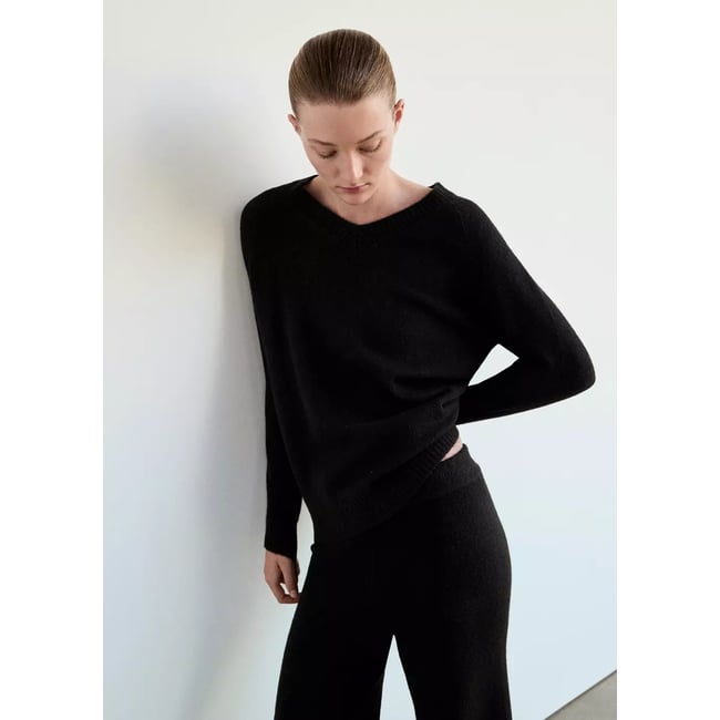 Pull de pyjama en maille à col V - MANGO