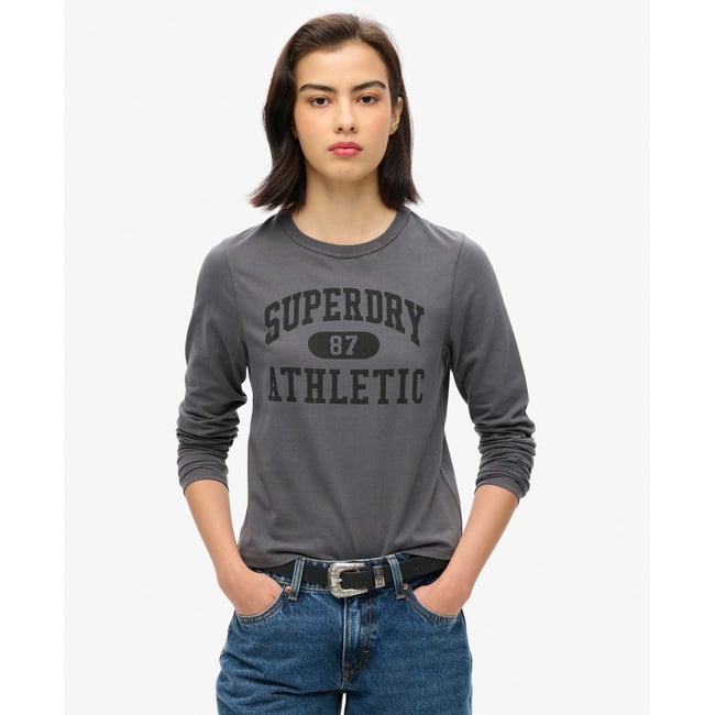 Haut slim à manches longues Athletic Essentials Ringer - SUPERDRY