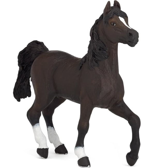 Figurine Cheval Arabe marron <span itemprop=