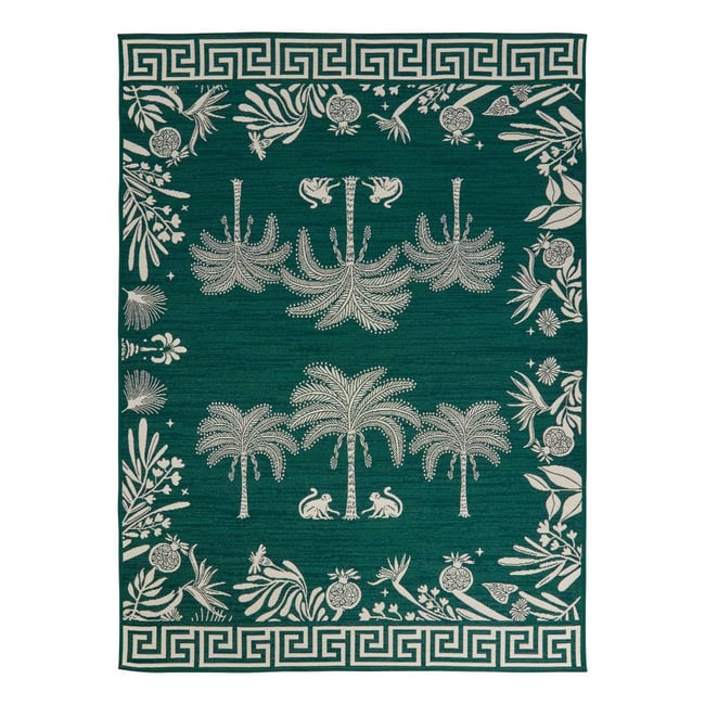 Tapis d'extérieur The palm resort THE PALM RESORT Couleur vert fonce <span itemprop=
