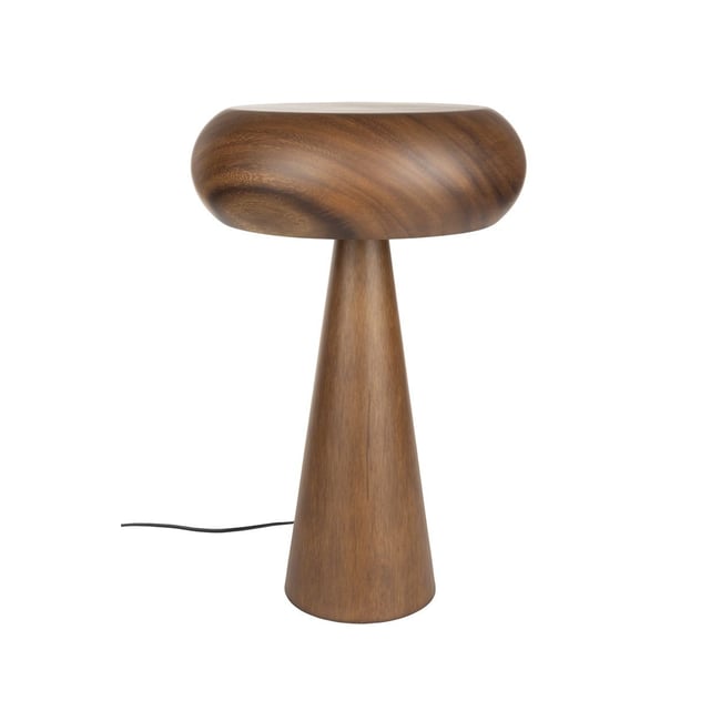 Lampe design en bois japandi, MOREL Couleur marron <span itemprop=