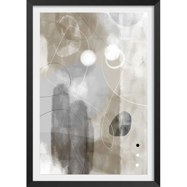 Affiche abstrait et soft line n°3 - HEXOA