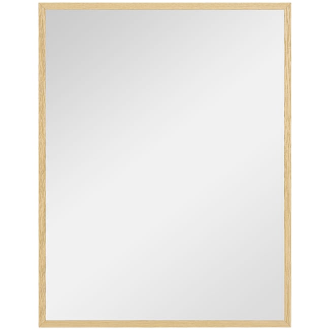 Miroir mural Verre Noir - HOMCOM