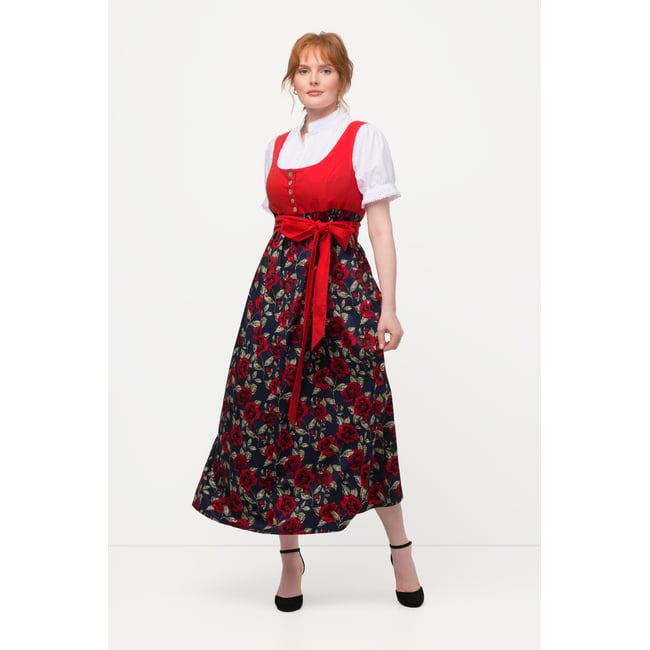 Costume traditionnel tyrolien, motif floral salsa <span itemprop=