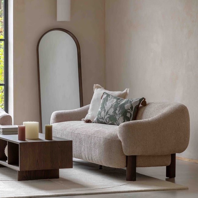 Weston Slubby Boucle 3-Seater Sofa, wicker, ÉDITÉ