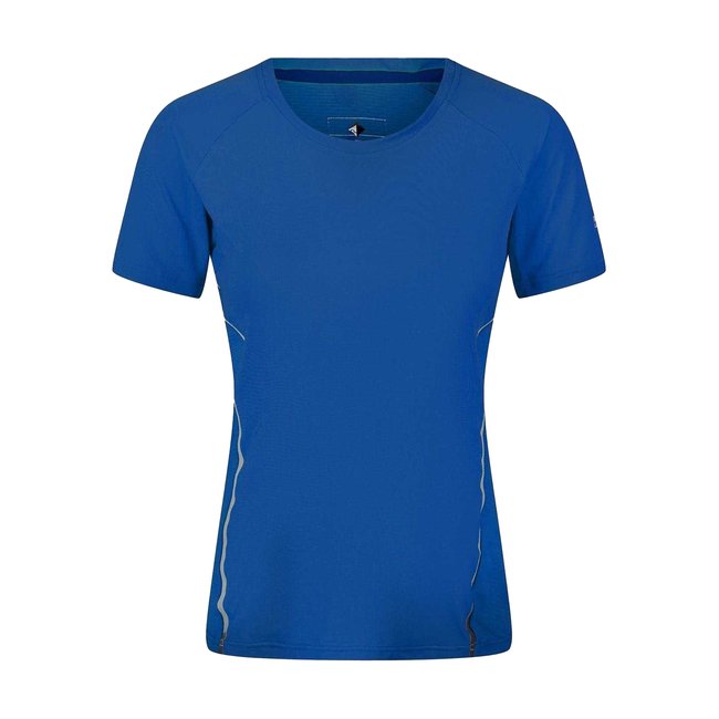 T-shirt uni manches courtes HIGHTON PRO bleu <span itemprop=