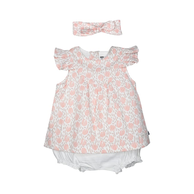 Combirobe bandeau lauralyne naissance blanc <span itemprop=