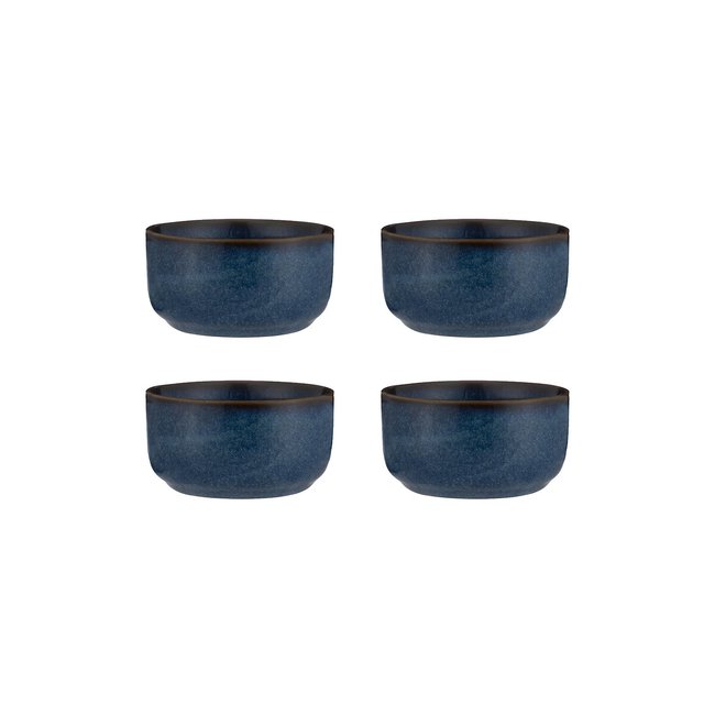 Set of 4 Reactive Blue Ramekins, blue, MASON CASH
