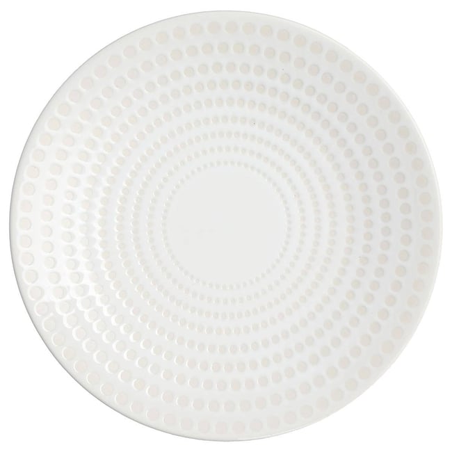 Lot de 6 assiettes à dessert en céramique GALAXY Couleur blanc <span itemprop=