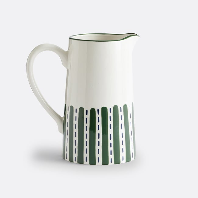 Dzbanek Riveri Painted Stoneware w kolorze zielono-niebieskim LA REDOUTE INTERIEURS