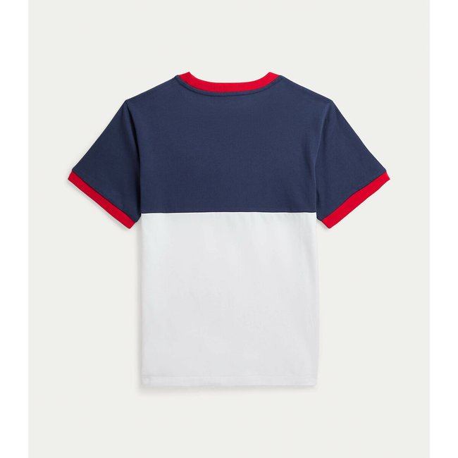 Logo Print Cotton T Shirt with Short Sleeves