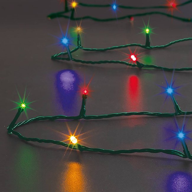 Guirlande lumineuse extérieur 100 LED multicolore 10m Couleur multicolore <span itemprop=