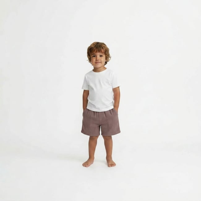 Short  - Très bon état marron <span itemprop=