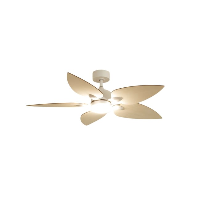 Plafonnier ventilateur en bois de peuplier VIREVOLE - ATELIER LOUPIOTE