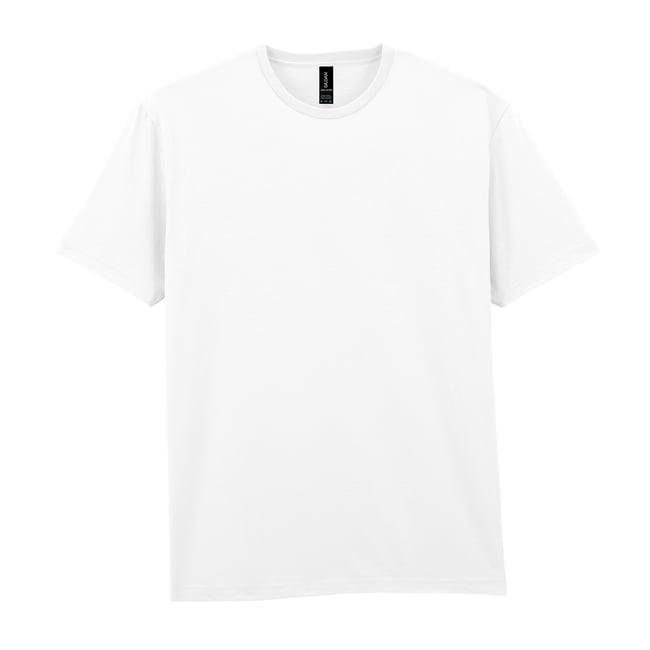 T-shirt uni en coton LIGHT blanc <span itemprop=