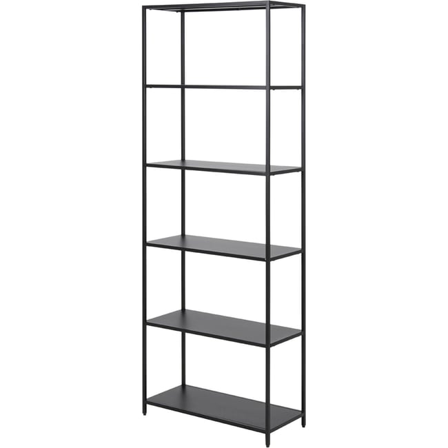 Bibliothèque haute ouverte métal GEBALSO Couleur gris <span itemprop=