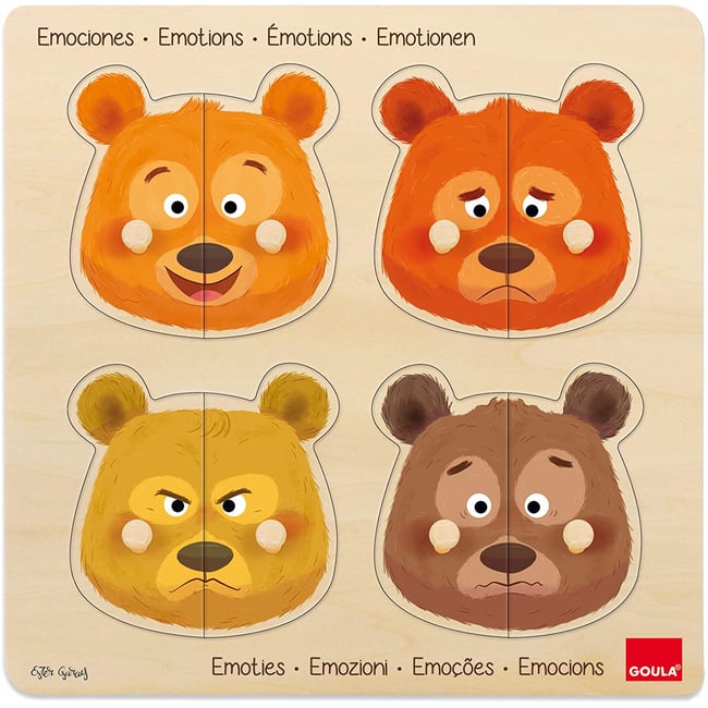 Puzzle émotions beige <span itemprop=