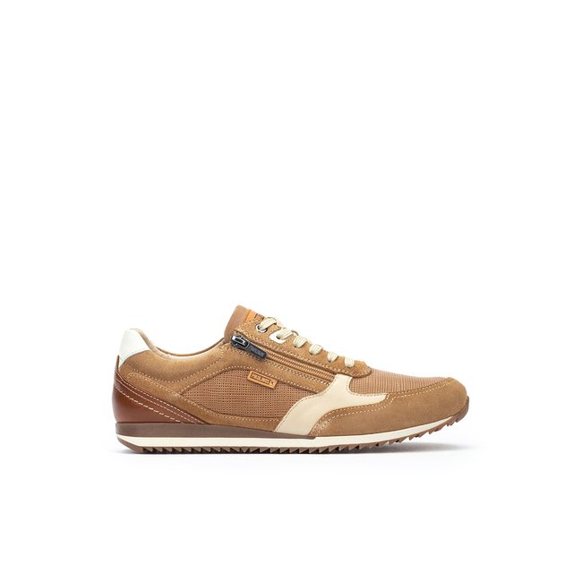 Baskets cuir LIVERPOOL desert <span itemprop=