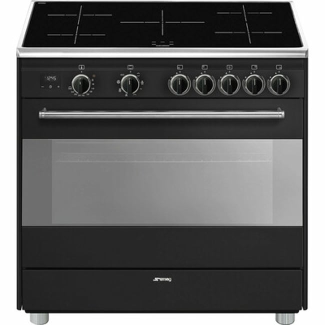 Piano de cuisson induction 5 feux 90 cm BG91I anthracite <span itemprop=
