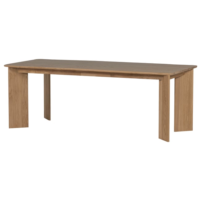 Table à manger en chêne 6-8 personnes TABLO Couleur transparent <span itemprop=