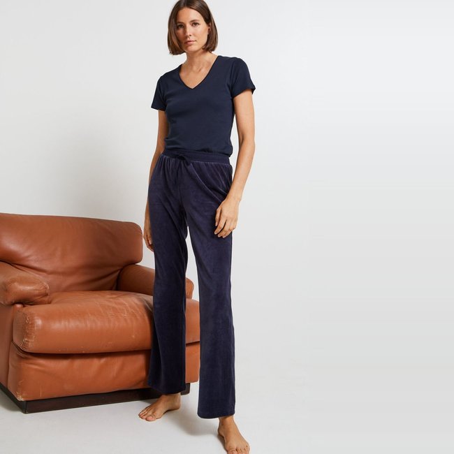 Pantalon droit en velours - MONOPRIX