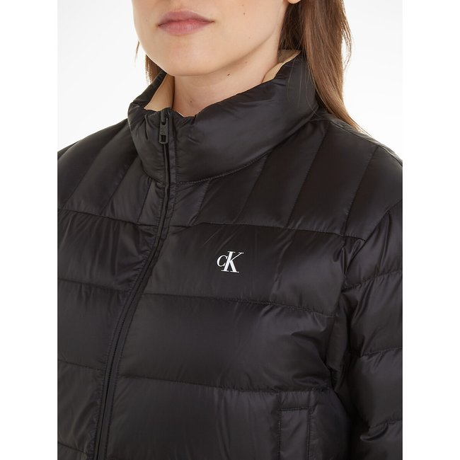 Calvin klein mid length side knit packable jacket online