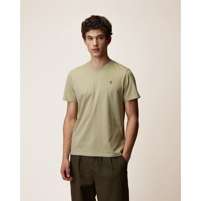 T-shirt en maille pistache <span itemprop=