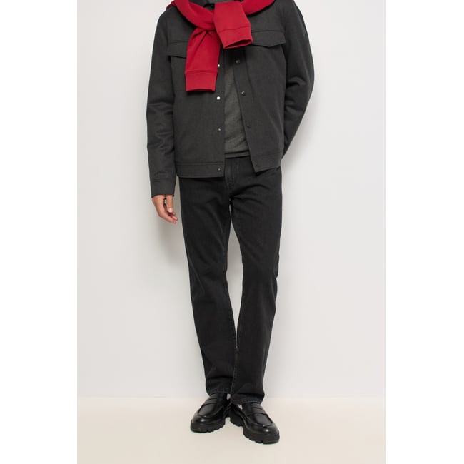 JEAN STRAIGHT FIT noir <span itemprop=