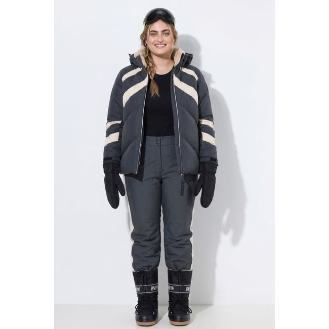 Pantalon de ski imperméable chiné anthracite <span itemprop=