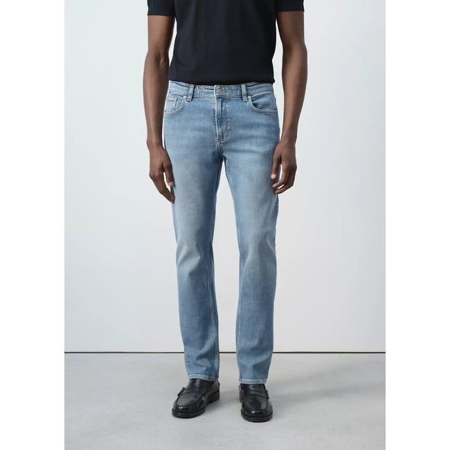 Jean Jan slim fit bleu clair <span itemprop=