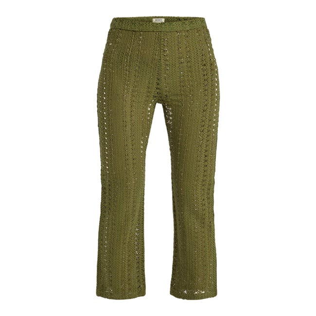 Pantalon léger de plage LAGOS DREAM. vert loden green <span itemprop=