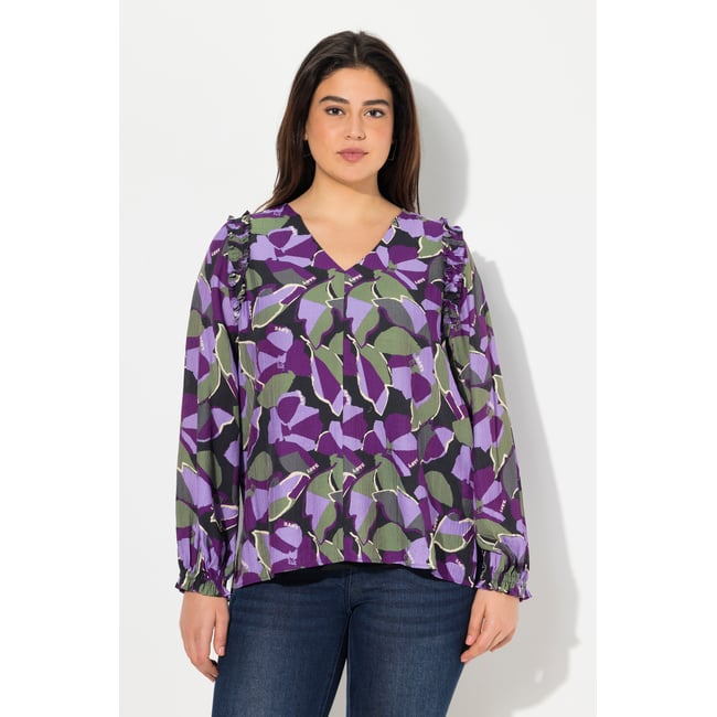 Blouse manches 3/4 noir <span itemprop=