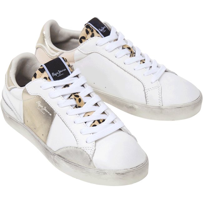Sneakers Lane Fune weiss/goldfarben <span itemprop=