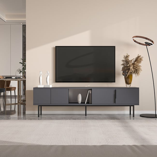 Тумба для ТВ Ramsey / Рамзи антрацит SO'HOME