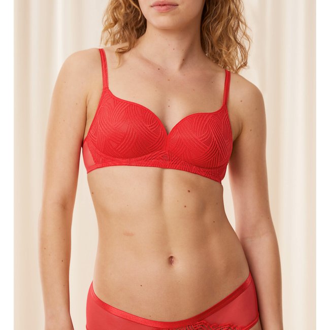 Soutien-gorge sans armatures Delightful Spotlight rouge <span itemprop=