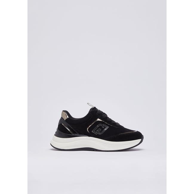 Baskets en daim noir <span itemprop=