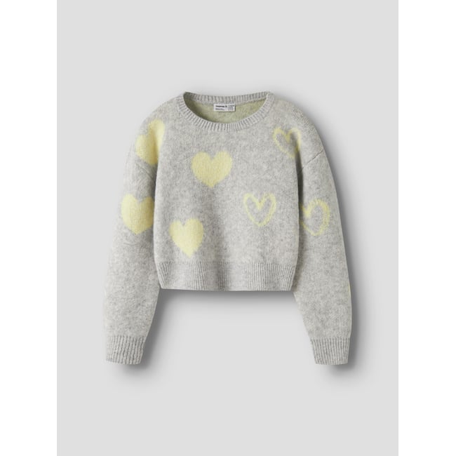 Pull En Maille gris - grey melange1 <span itemprop=