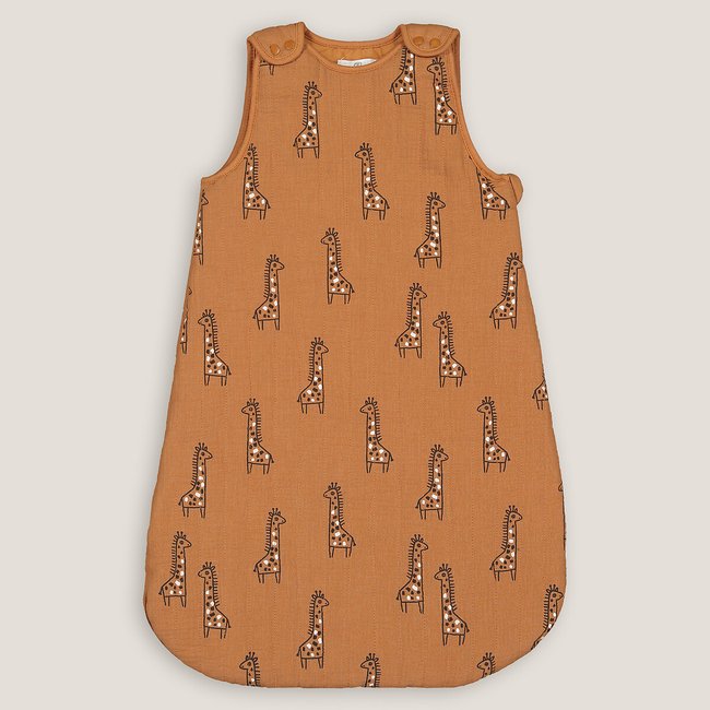 Gigoteuse gaze de coton imprimé girafes caramel LA REDOUTE INTERIEURS