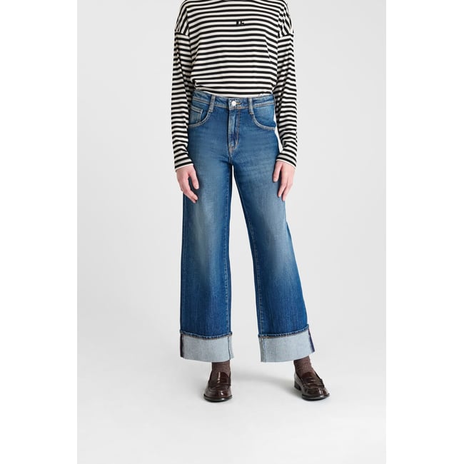 Jeans droite REVERS, longueur 34 blue <span itemprop=